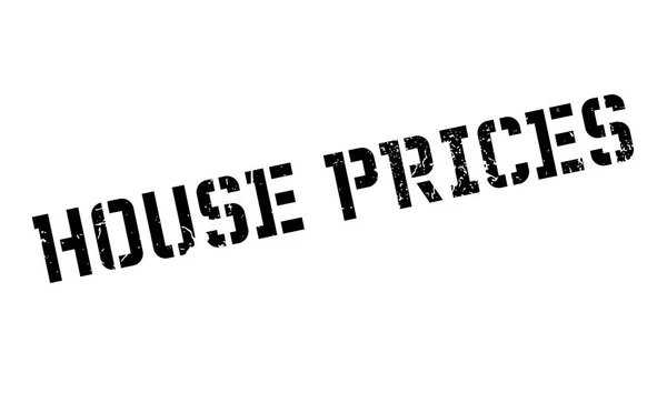 Huizenprijzen Rubberstempel — Stockvector