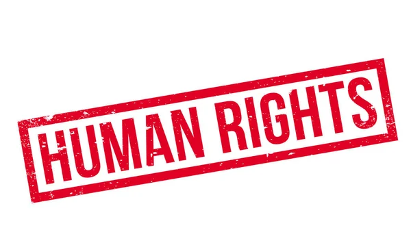 Sello de goma de Derechos Humanos — Vector de stock