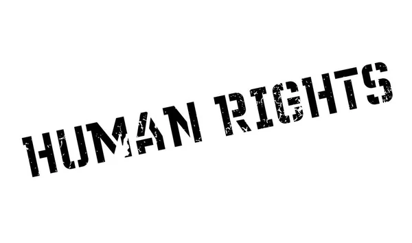 Sello de goma de Derechos Humanos — Vector de stock