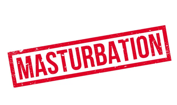 Masturbation rubber stamp — Stock Vector