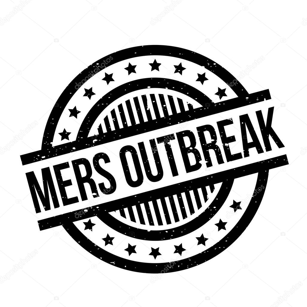 Mers Outbreak rubber stamp