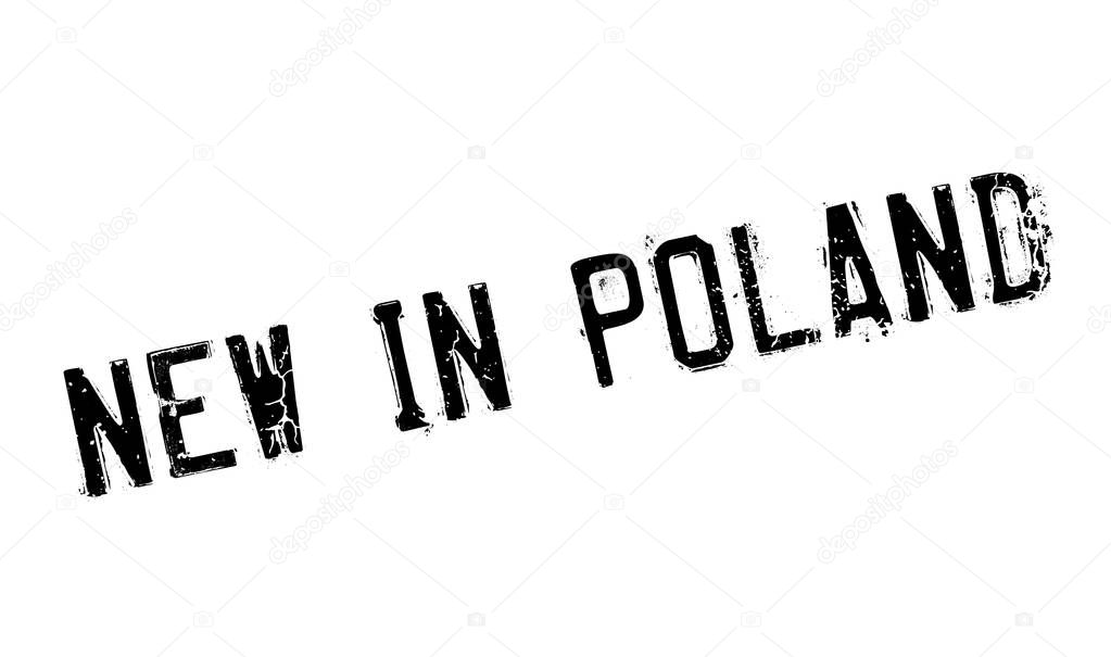 New In Poland rubber stamp