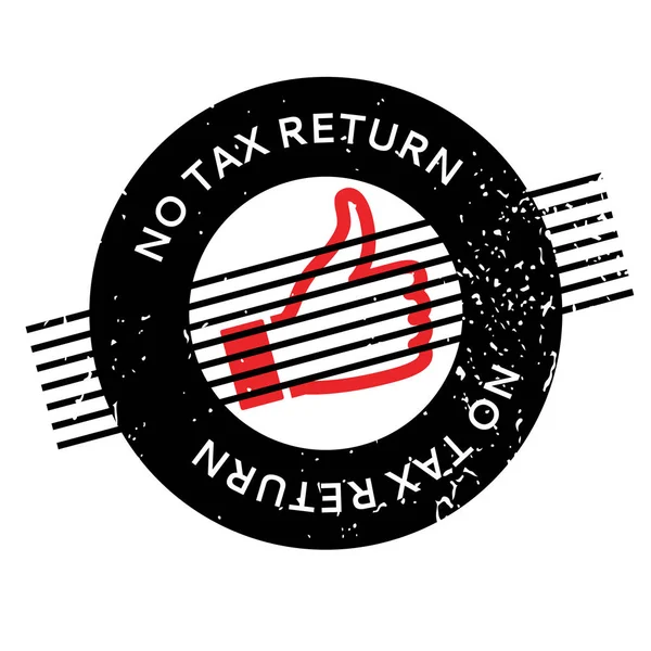 No Tax Return tampon caoutchouc — Image vectorielle