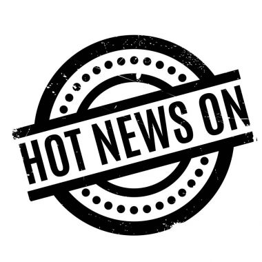 Sıcak Haberler üzerinde lastik damgası