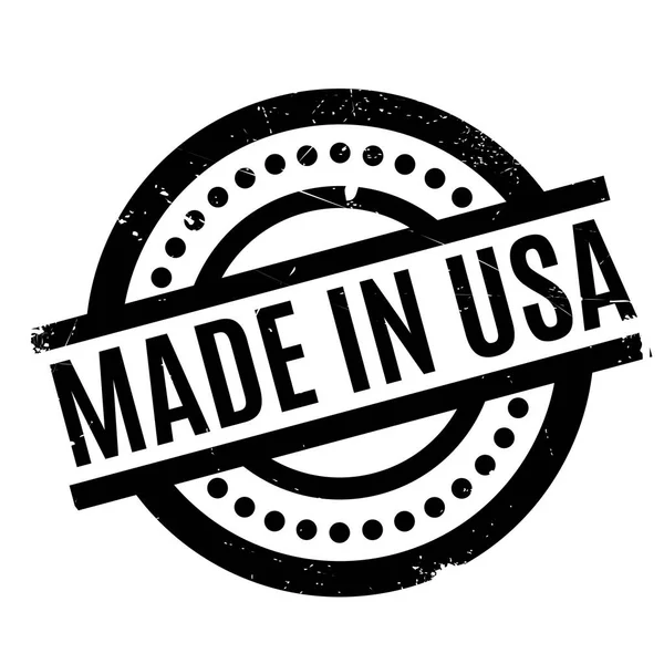 Fabriqué aux USA Timbre en caoutchouc — Image vectorielle