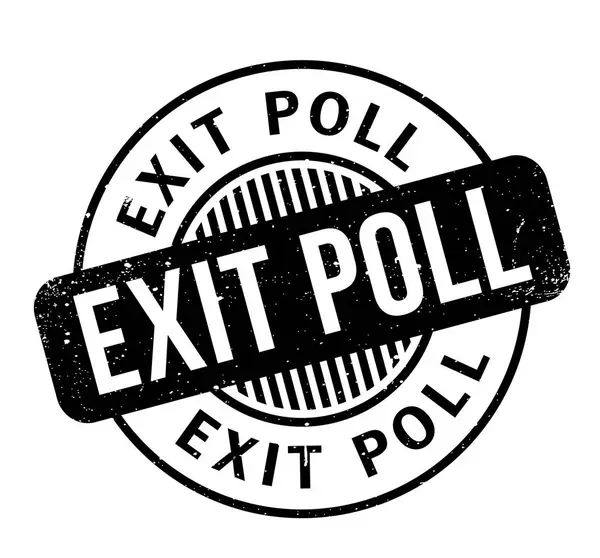 Pieczątka Exit Poll — Wektor stockowy
