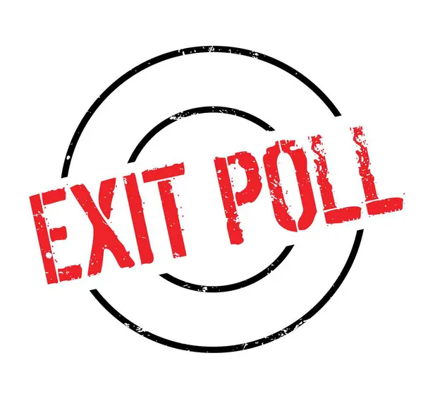 Pieczątka Exit Poll — Wektor stockowy