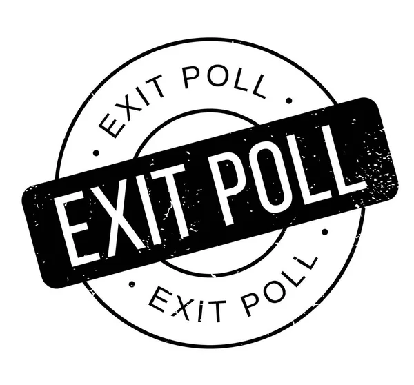 Pieczątka Exit Poll — Wektor stockowy