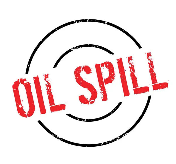 OIL SPILL Timbre en caoutchouc — Image vectorielle