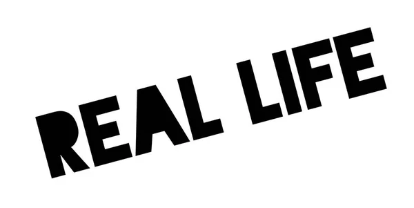 Sello de goma Real Life — Vector de stock