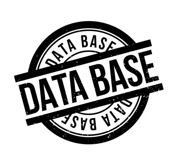 Cap karet basis data - Stok Vektor