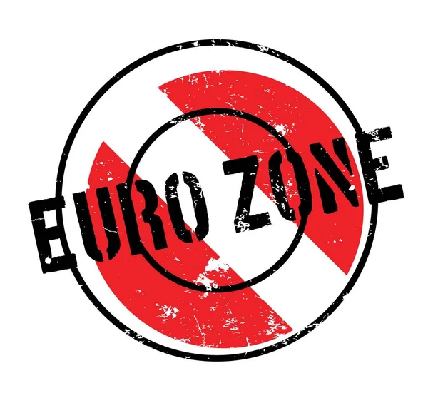 Eurozona Timbro di gomma — Vettoriale Stock