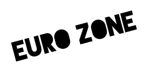 Carimbo de borracha da zona euro — Vetor de Stock