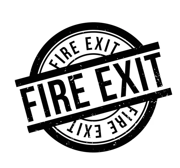 Timbre en caoutchouc Fire Exit — Image vectorielle