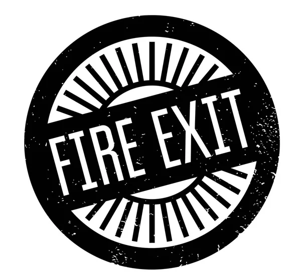 Timbre en caoutchouc Fire Exit — Image vectorielle