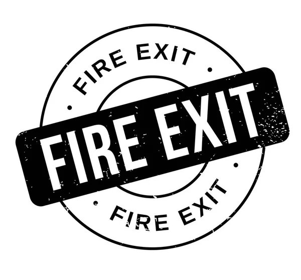 Timbre en caoutchouc Fire Exit — Image vectorielle