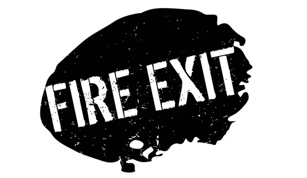 Timbre en caoutchouc Fire Exit — Image vectorielle