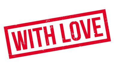 sevgi lastik damgası ile