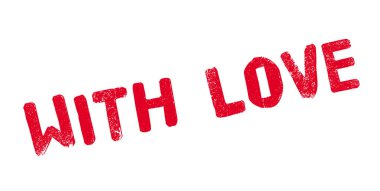 sevgi lastik damgası ile