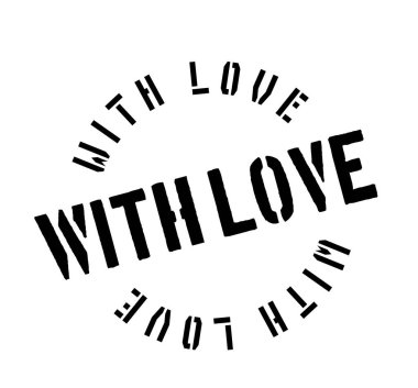 sevgi lastik damgası ile