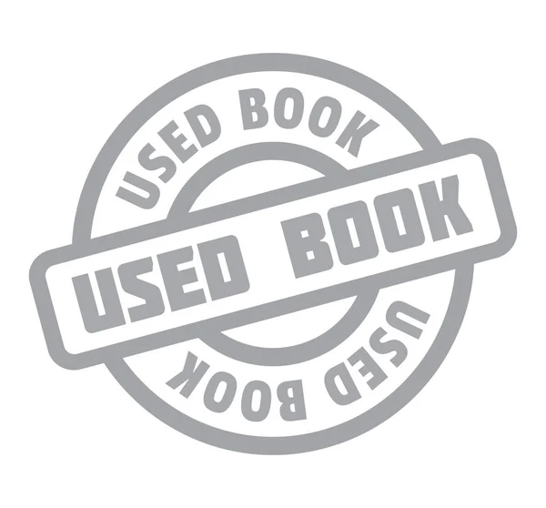 Gebruikte boek Rubberstempel — Stockvector