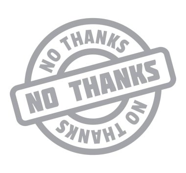 Kauçuk damga yok teşekkürler