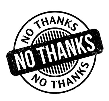 Kauçuk damga yok teşekkürler