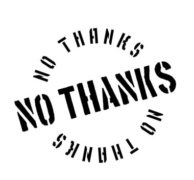 Kauçuk damga yok teşekkürler