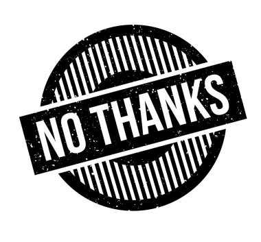 Kauçuk damga yok teşekkürler