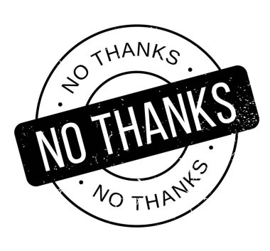 Kauçuk damga yok teşekkürler