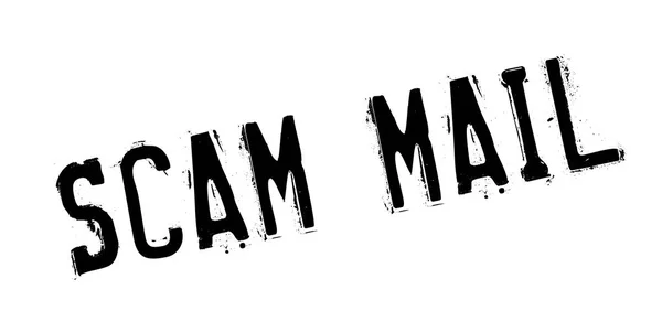 Резиновая марка Scam Mail — стоковый вектор