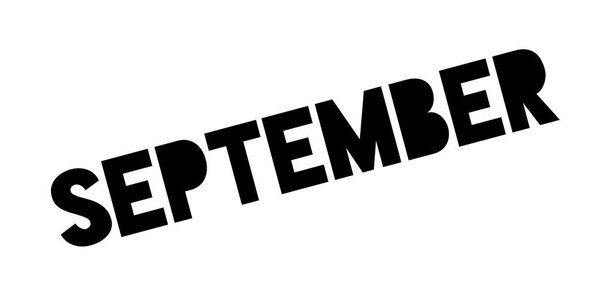 September rubber stamp