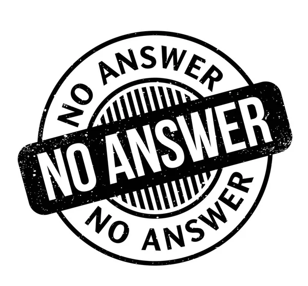 No Answer rubber stamp — Stock Vector