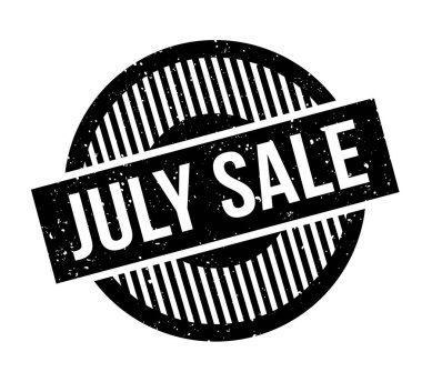 Temmuz Satılık lastik damgası