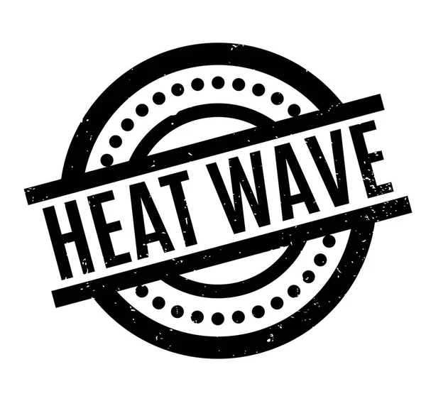 Timbro di gomma ad onda di calore — Vettoriale Stock
