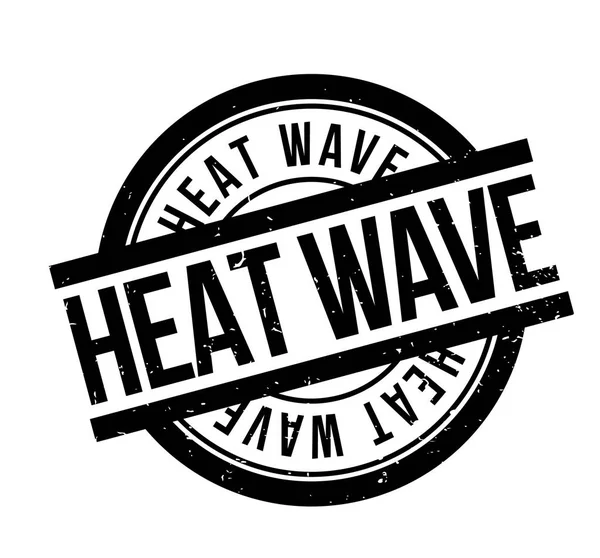 Timbro di gomma ad onda di calore — Vettoriale Stock