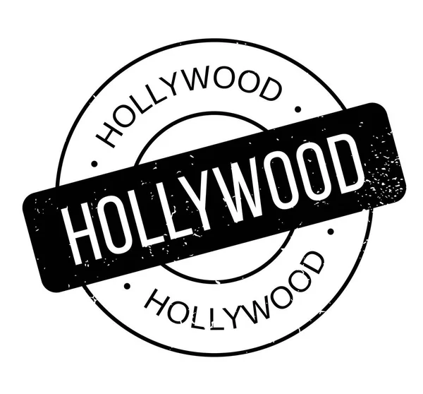 Timbre en caoutchouc Hollywood — Image vectorielle