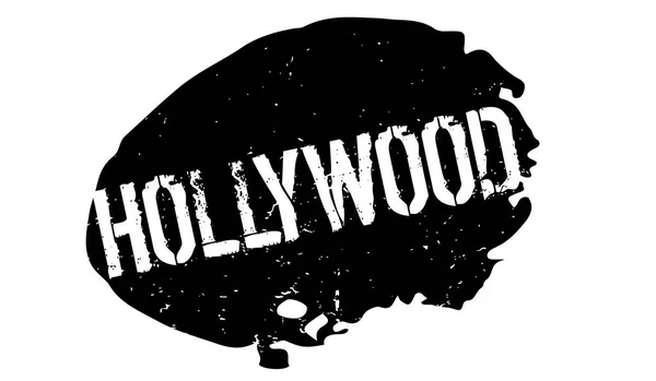 Timbre en caoutchouc Hollywood — Image vectorielle