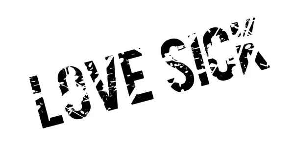 Love Sick rubber stamp — Stock Vector