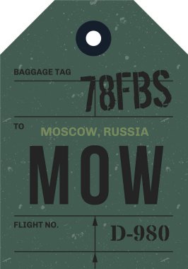 Vintage Bagaj etiketi