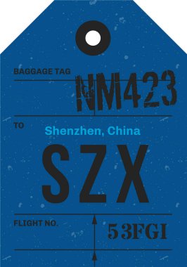 Vintage Bagaj etiketi