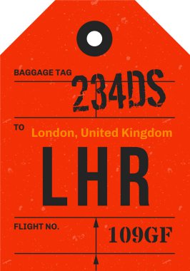 Vintage Bagaj etiketi