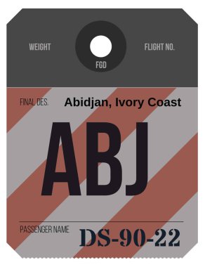 Vintage Bagaj etiketi