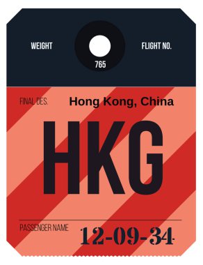 Vintage Bagaj etiketi