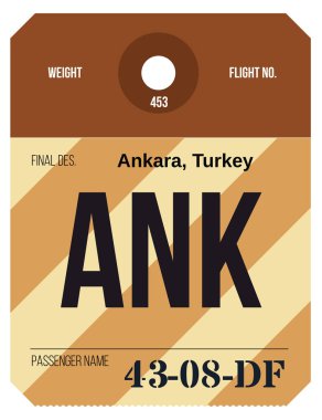 Vintage Bagaj etiketi