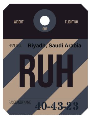 Vintage Bagaj etiketi