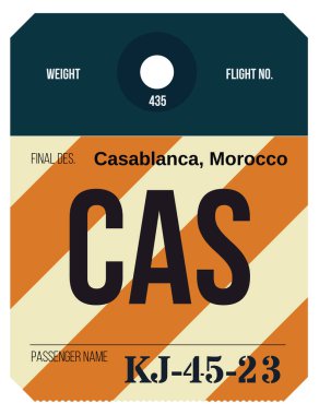 Vintage Bagaj etiketi