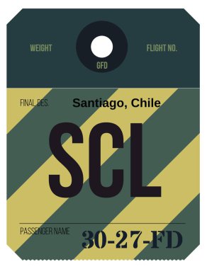 Vintage Bagaj etiketi