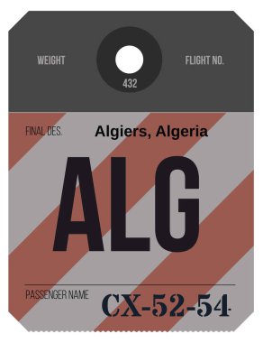 Vintage Bagaj etiketi