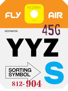 Vintage Bagaj etiketi